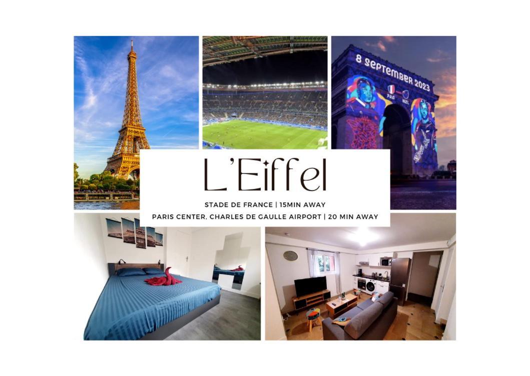 L'Eiffel - Self Checking, 20Min From Paris Leilighet Drancy Eksteriør bilde