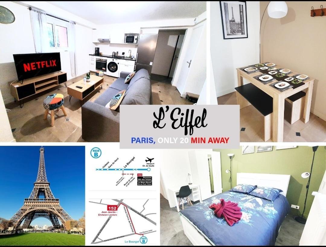 L'Eiffel - Self Checking, 20Min From Paris Leilighet Drancy Eksteriør bilde